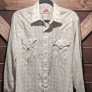 VINTAGE 1970S MILLER WESTERN WEAR PEARL SNAP SHIRT